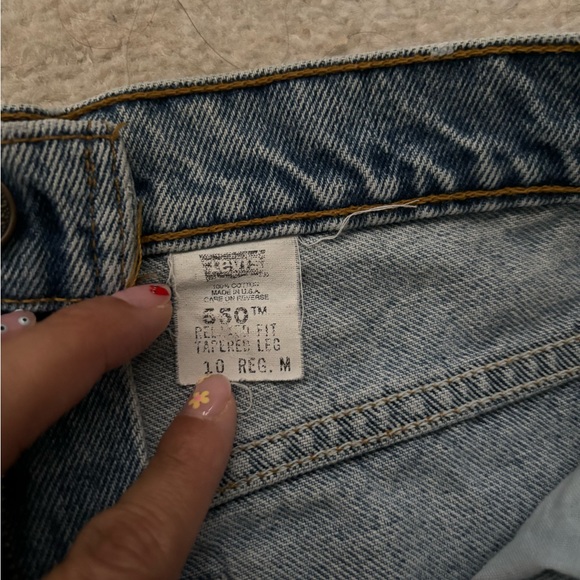 Levi's Blue Distressed 550 vintage - Picture 5 of 10